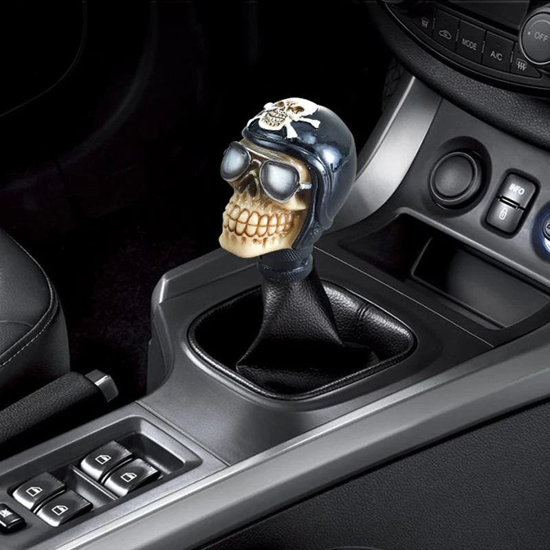 

Personality Modification Car Gear Shift Knobs Skull Head Gear Manual Transmission Gear Shift Knob Shifter Lever