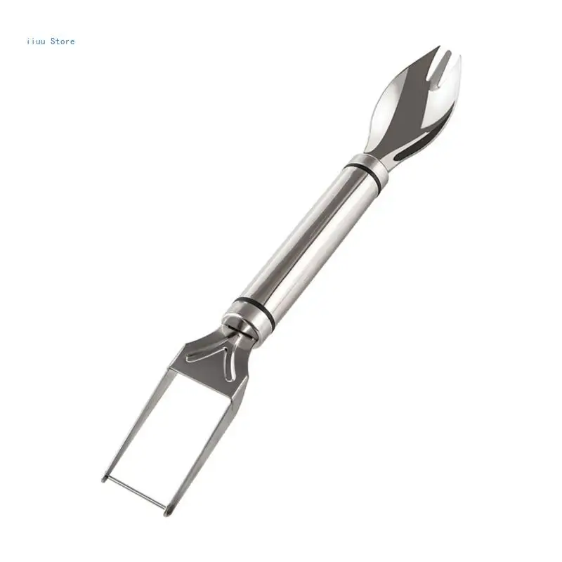 

2 in 1 Watermelon Fork Slicer Stainless Steel Fruit Cutter Fork Melon Cube Cuter