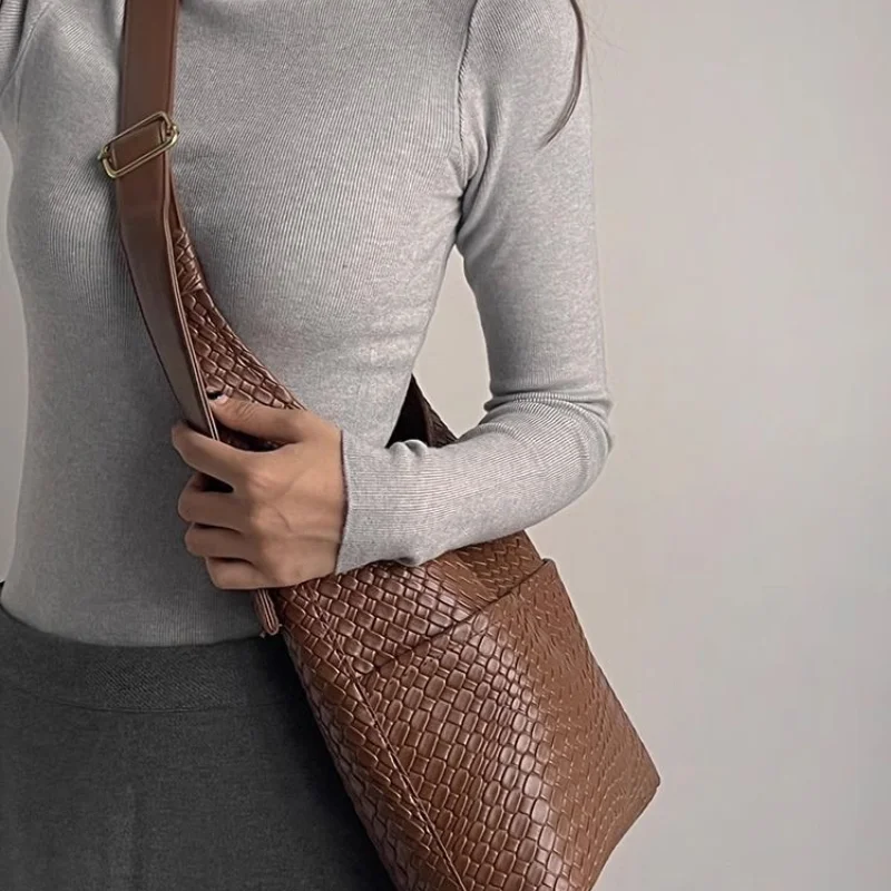 Высококачественная модная кожаная сумка тоут Женская сумочка вместительная