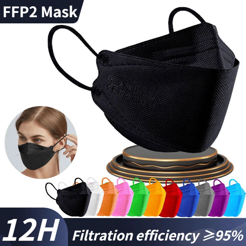 

Fish Mask KN95 Mascarillas FPP2 Adult Morandi FFP2mask 4 Layer FFPP2 Approved Face Masks FFP2 Respirator Mouth Cover Masque FFP2