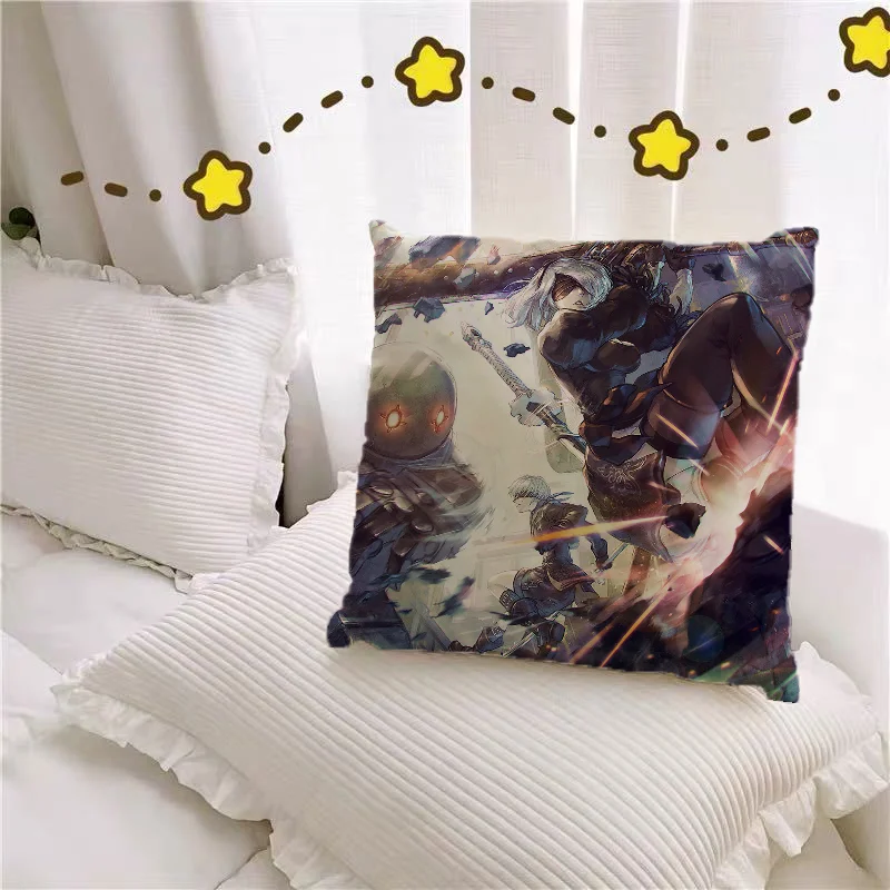 Декоративные наволочки N-nier Automata полиэстер хлопок однотонные печатные узоры для