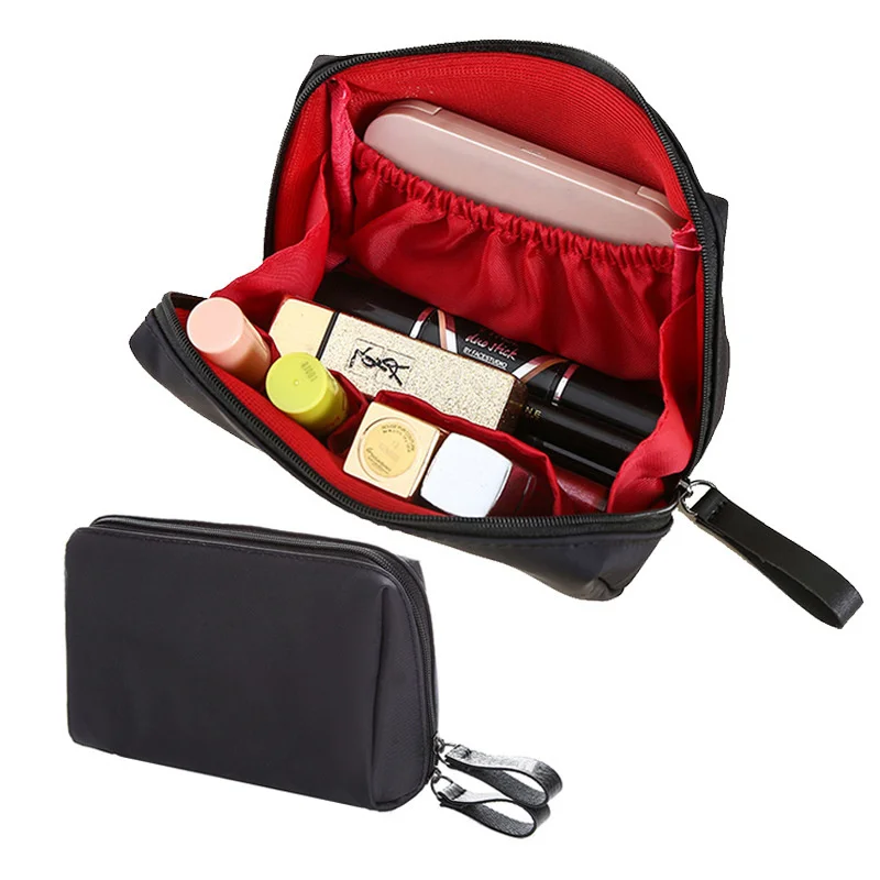 

New Arrival Cosmetic Bag Simple Solid Color for Women Makeup Bag Pouch Toiletry Bag Waterproof Make Up Purses Case 2023