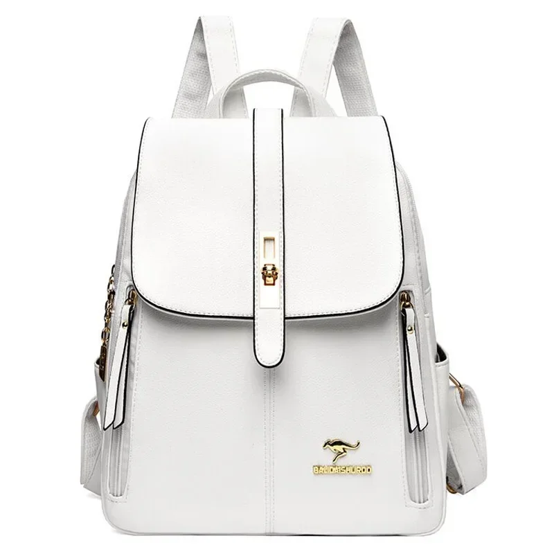

Women Bags Girls Backpack Backpack Travel For Bags Leather Shoulder Female Backpacks White School Fashion 2022 Mochila Ladies