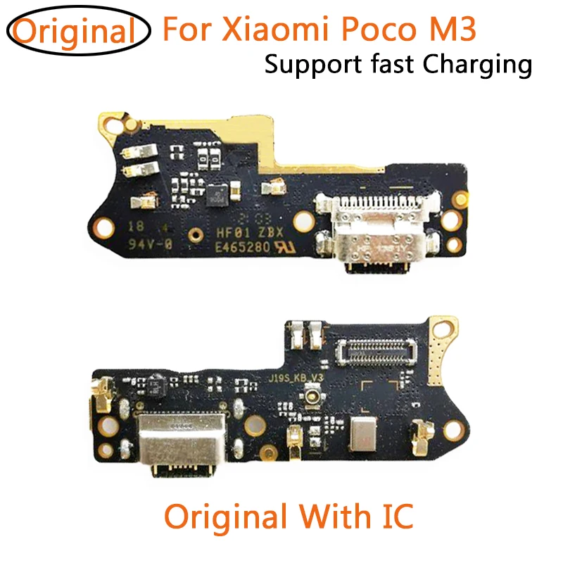 

Original Replacement For Xiaomi Poco M3 USB Charging Connector Dock Port Flex Cable Board Full IC