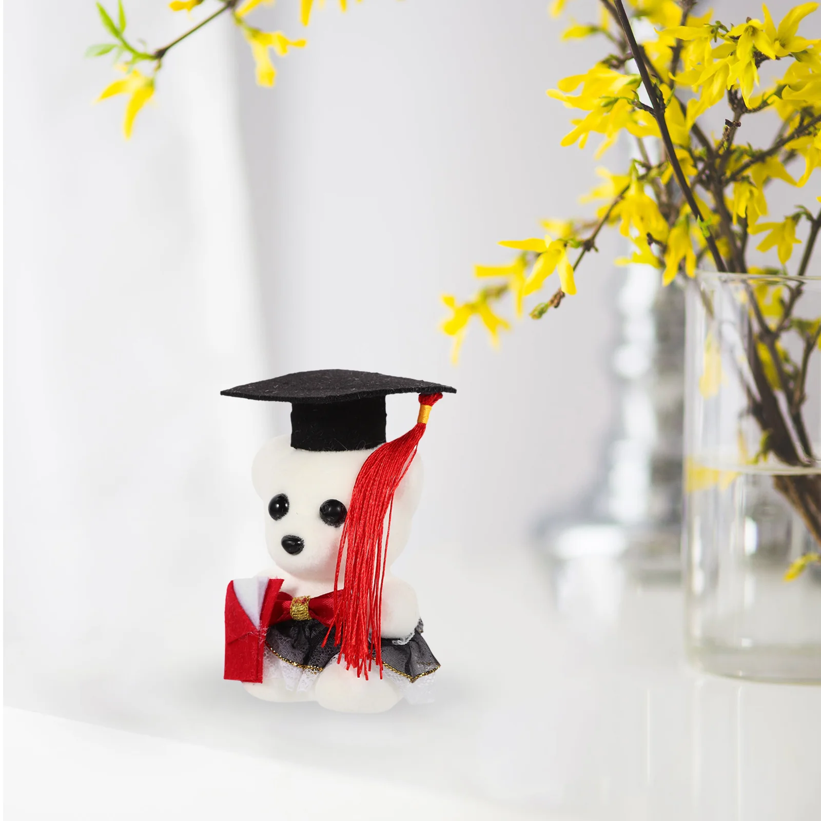 

Graduation Bear Doll Toy Bedroom Bear Stuffed Toy Doll Plaything Bear Toy Doctoral Bear Doll Flower Bundle Packaging Gift