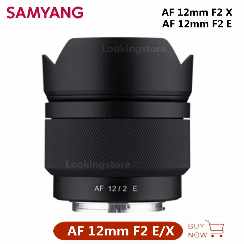 Samyang AF 12mm F2 E/ F2 X Lens for Sony E Fuji X Mount Camera Like A9II A7IV a7SII A6600 A7R3 A7RIII A7 X-H1 X-S10 X-pro 1