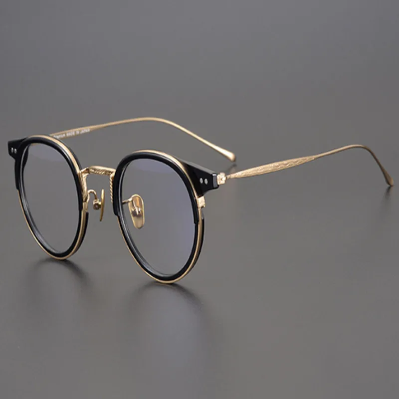 

High Quality Pure Titanium Presbyopia Eyeglasses Men Optical Eyewear Anti-scratch Prescription Vintage Hyperopia Glasses Women