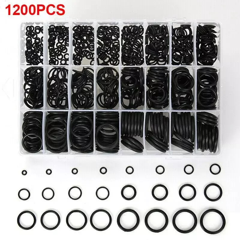

24Sizes Universal Car Air Conditioning HNBR O Rings Auto Repair Tools Compressor Rubber Rings Sealant Car Accessories
