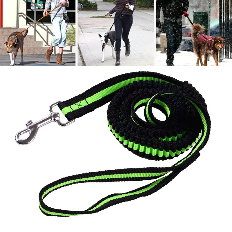 

2023NEW Dog Leash Pet Nylon Jogging Harness Leash Rope Stretch Walking Rope For Puppy Medium Large Width 1-2.5Cm Stretch