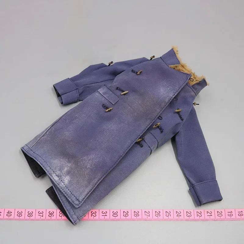 

1/6 Scale Classic Wilderness Denim Plush Coat Model 12 Inch Movable Doll Accessories Collection Display Toy Gifts