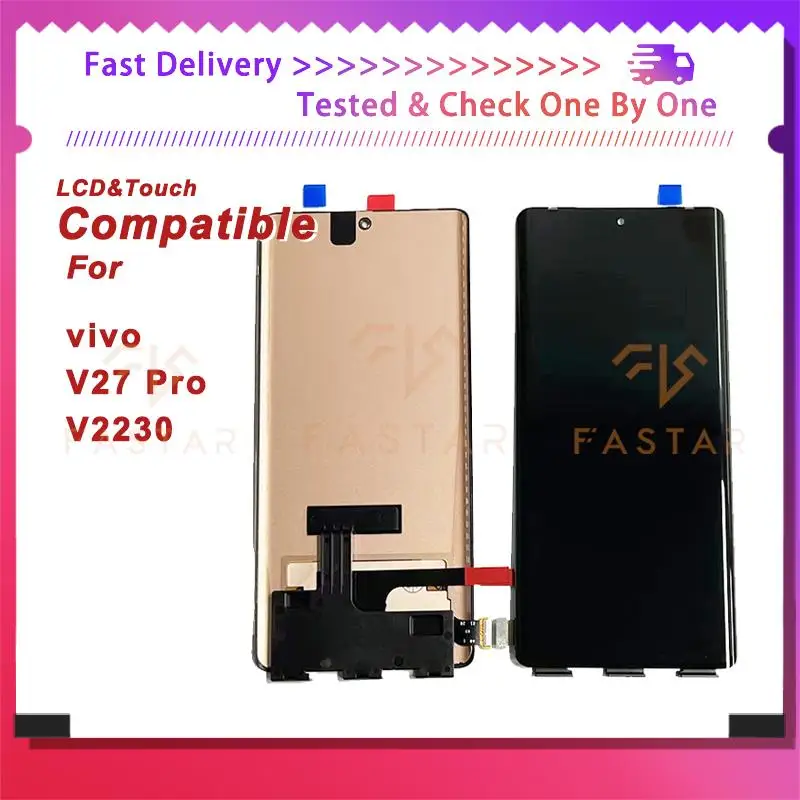 

6.78"Original For VIVO V27 V2231 V2246 LCD Display Touch Digitizer Assembly Replacement Phone Screen VIVO V27 5G lcd