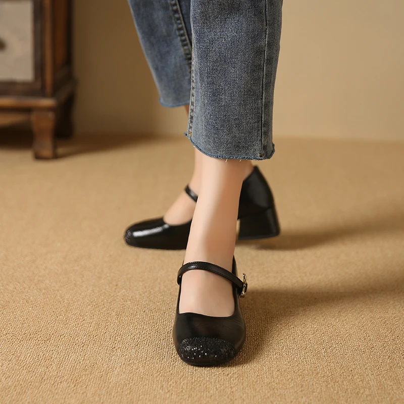 Женские туфли-лодочки телесного цвета с закрытым носком модная офисная Рабочая