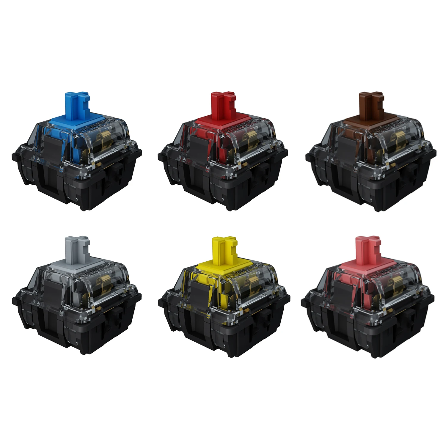 Gateron CAP Black Crystal V2 Switch for Mechanical Keyboard 3 Pins SMD RGB Lubed Brown Yellow Blue Silent Red Silver Customize
