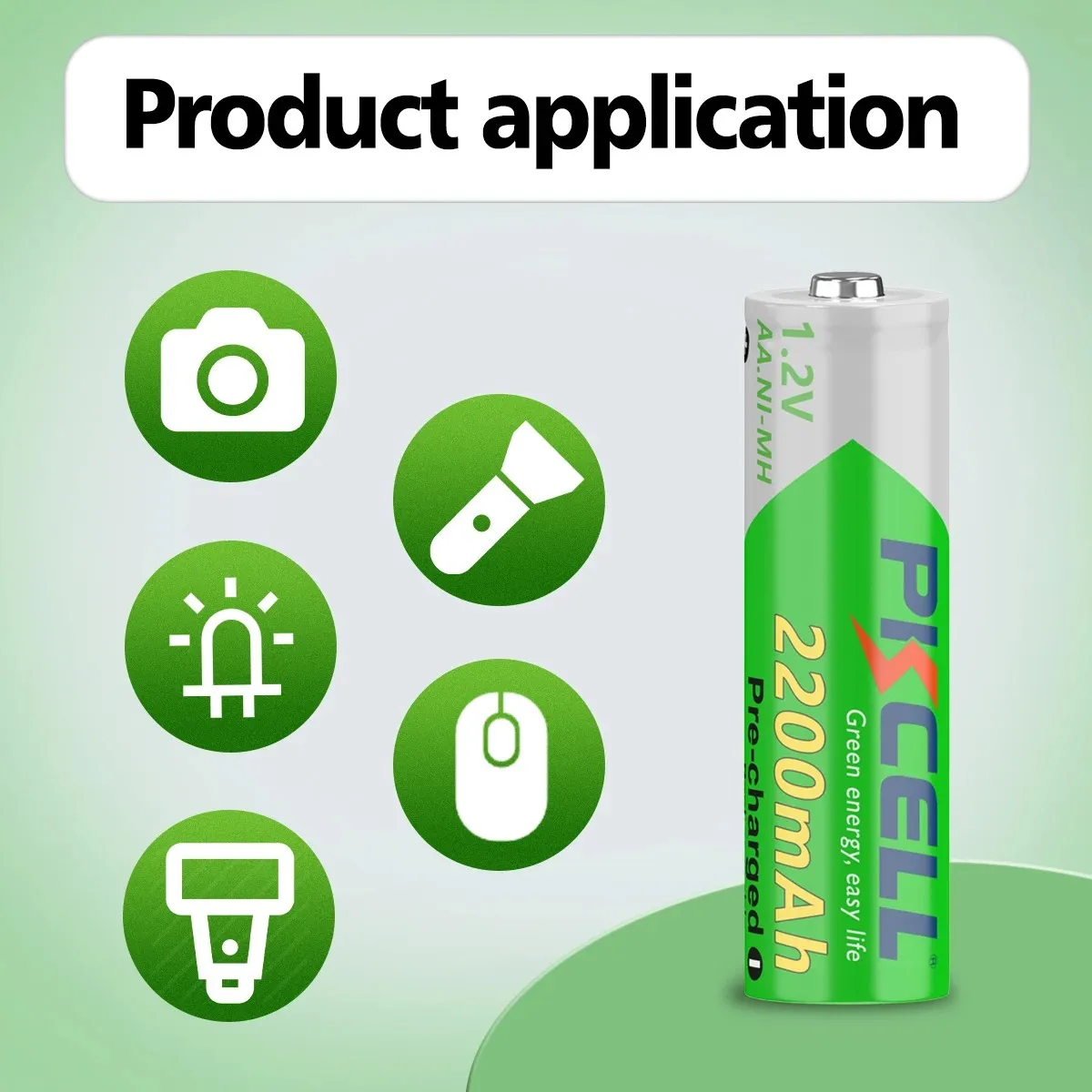 Аккумуляторная батарея NiMH 48ШТ PKCELL AA 2200 мАч