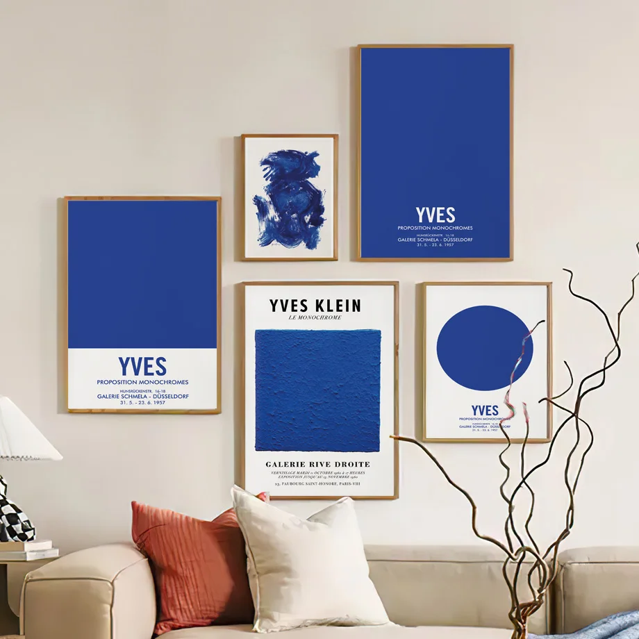 Klein Blue Venus Bleu Gallery Body Nude Abstract Wall Art Canvas Painting Nordic Poster Print Wall Picture For Living Room Decor