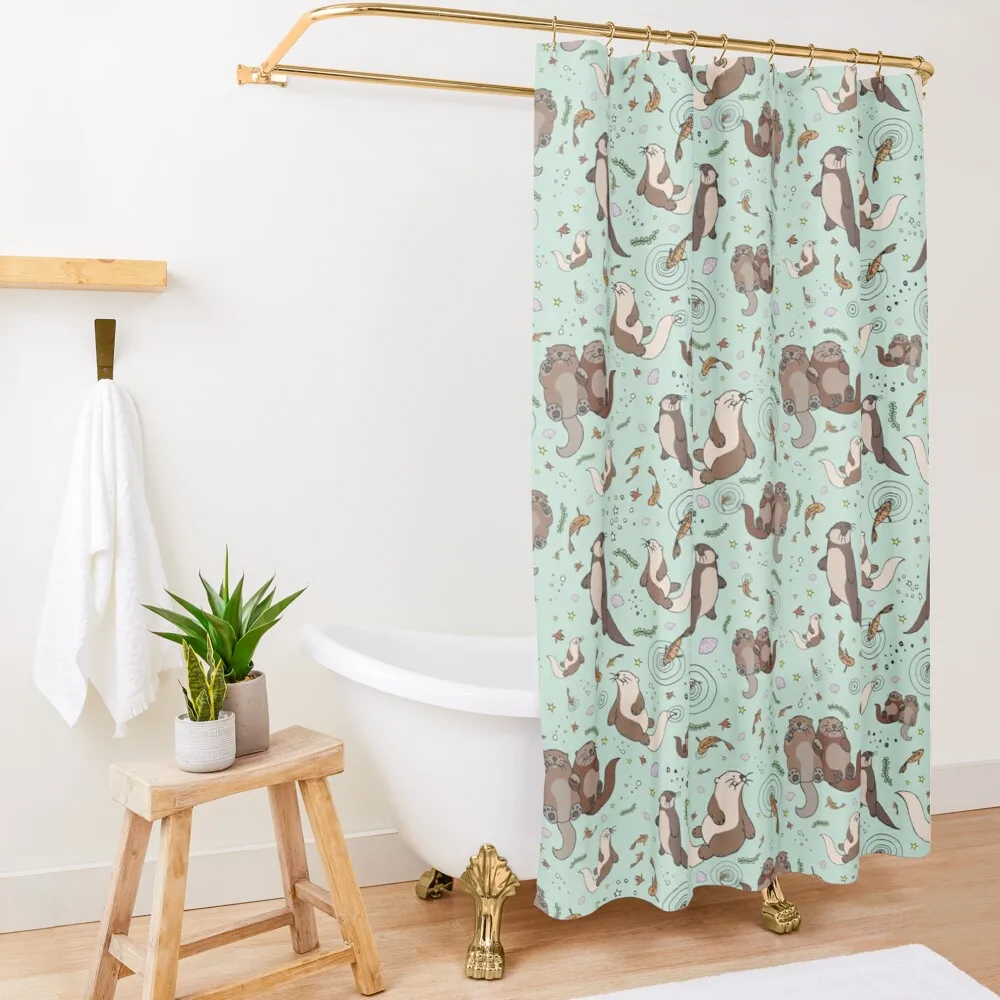 Выдра в синем цвете новинка Набор принадлежностей для ванной комнаты дешевые