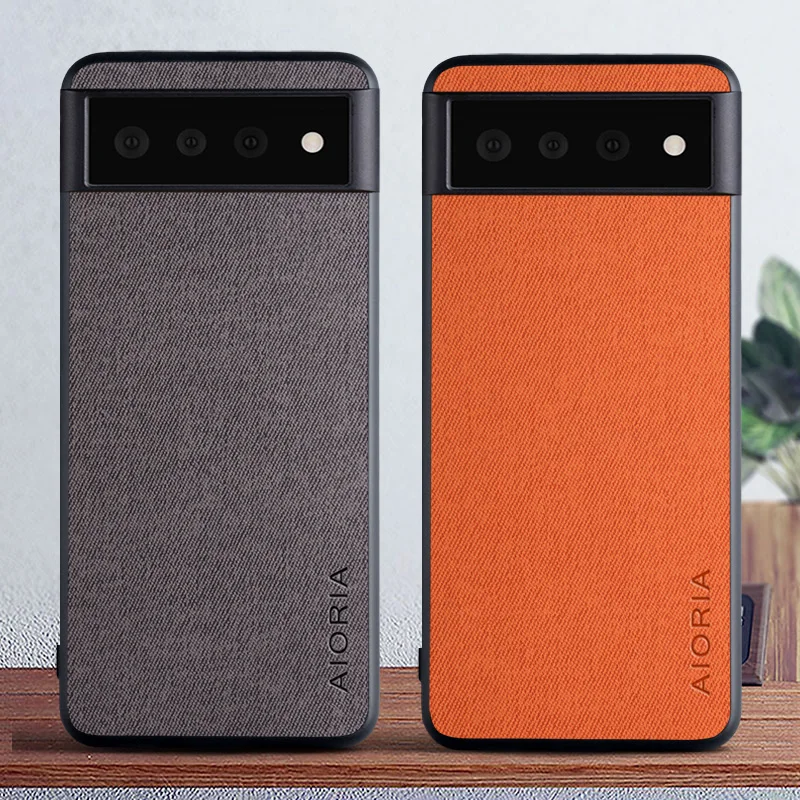 

For Google pixel 4a 5G 4G 4 XL Case Cloth texture Woven Cover Antiskid Febric Fundas for Google pixel 5 5A 6 Pro 5G phone case