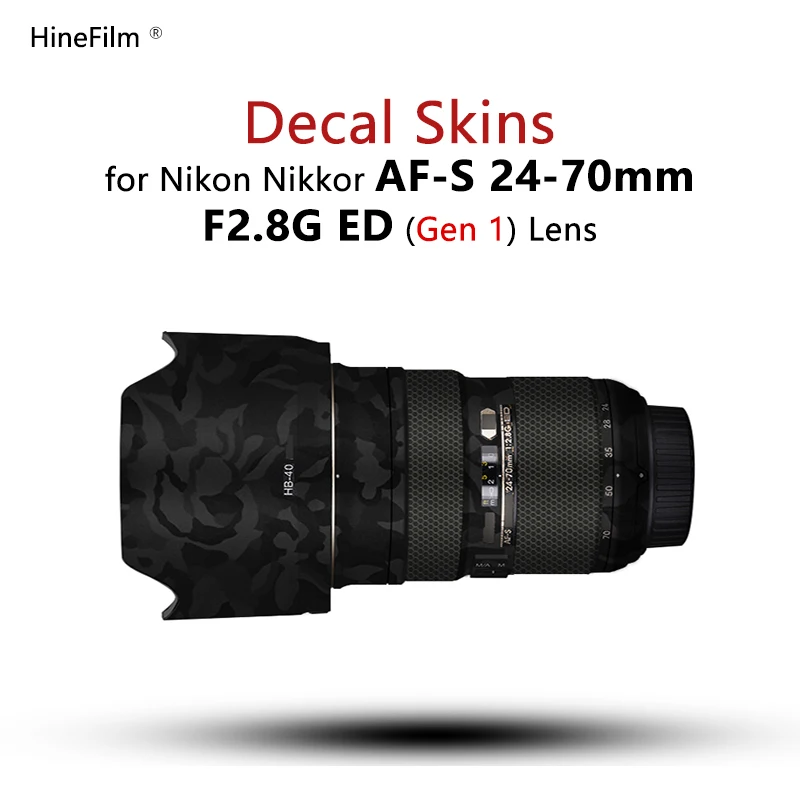 

Nikkor 2470 F2.8G Lens Protective Film Premium Decal Skin For Nikon Z AF-S 24-70mm f/2.8G ED Lens Protector Wrap Cover Sticker