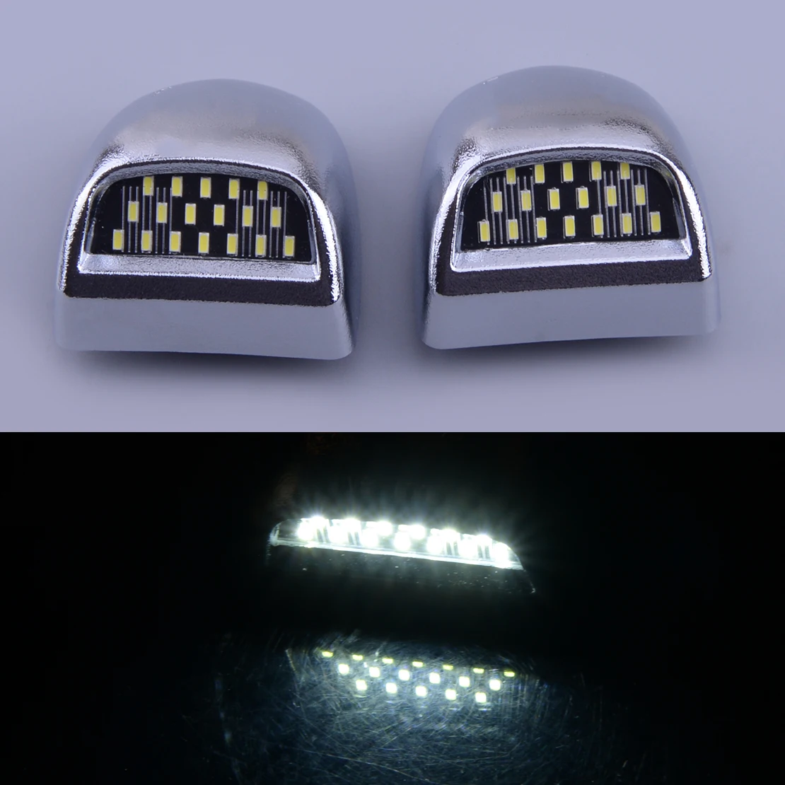 

22788117 68168 15805196 1 Pair LED License Plate Light Tag Lamp 15049281 22794700 Fit for Cadillac Chevrolet GMC Black Base