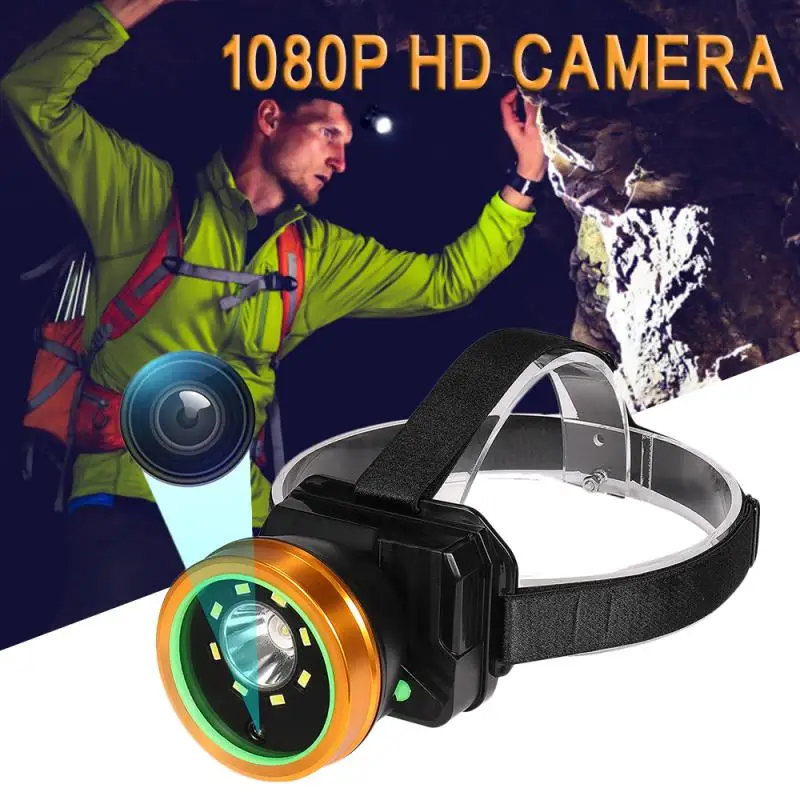 

Tf Card Supports 128gb Memory Card Ultra High Definition Waterproof Grade Ip66 1920 1080 Headlamp Integrated Camera Headlight