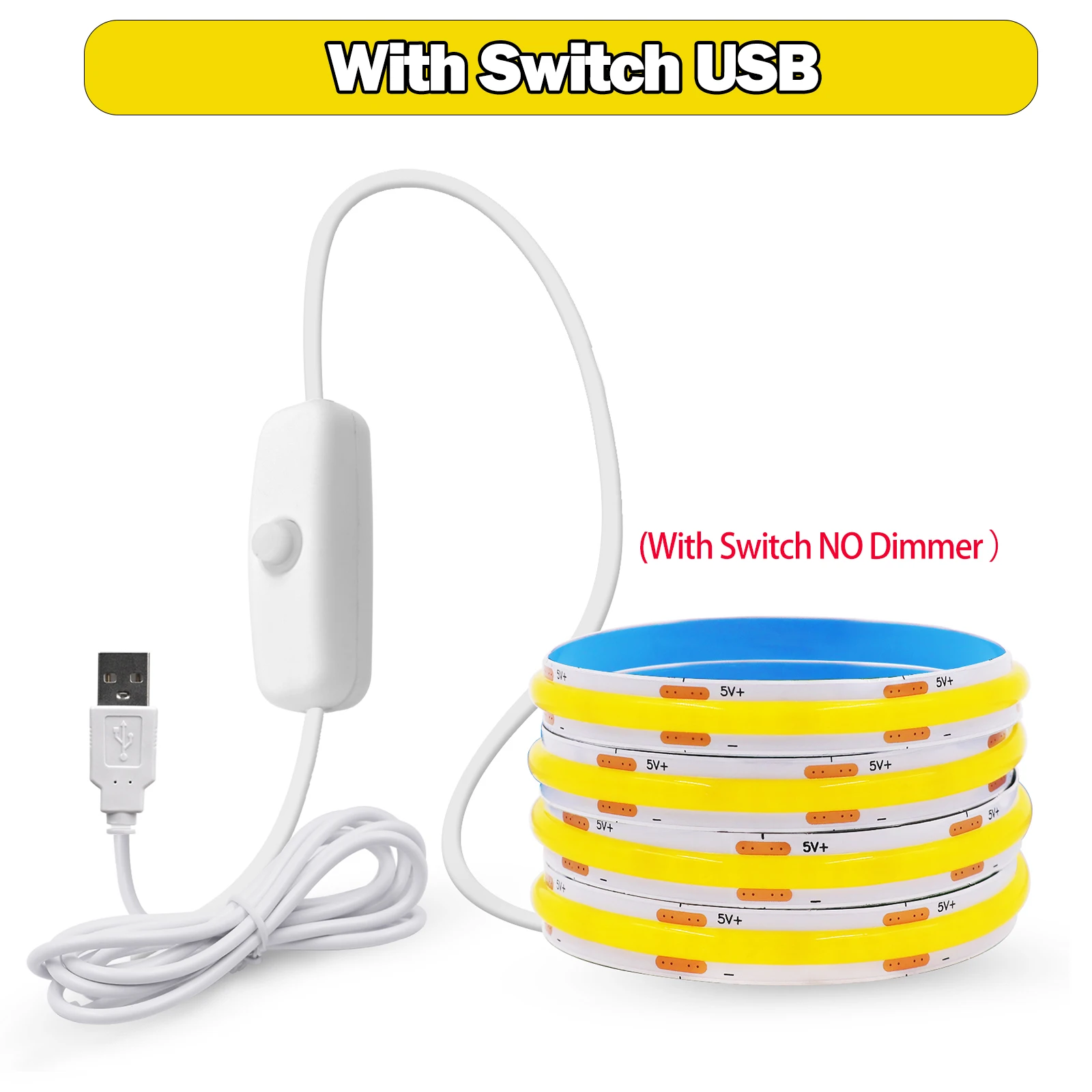 

Клейкая светодиодная лента KISUFU USB 5В