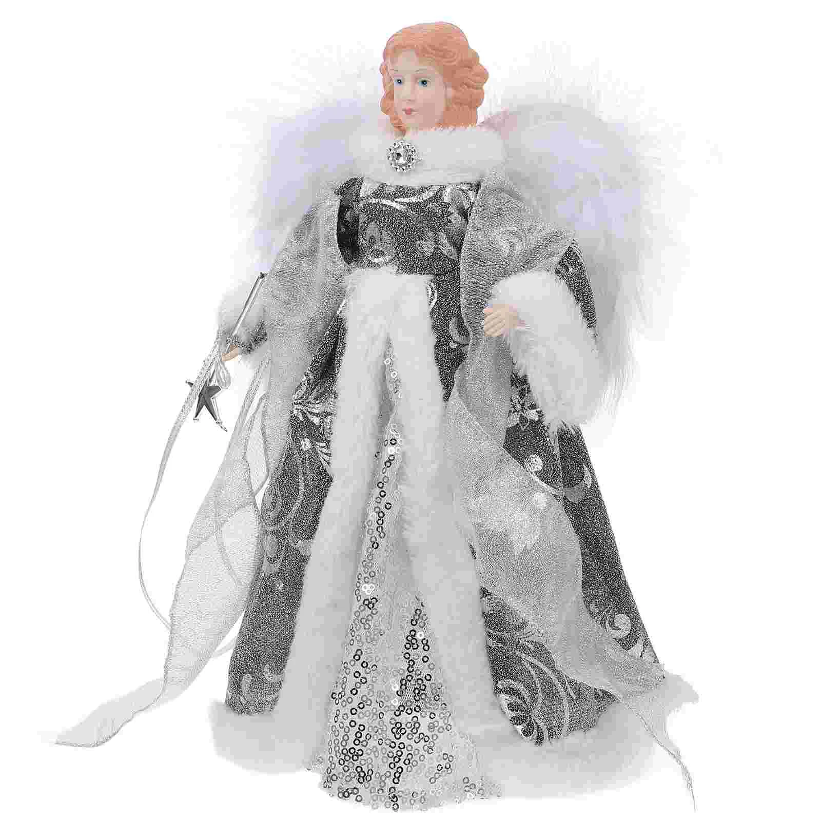 Фигурки ангелов принадлежности для украшения рождественской елки плюшевые