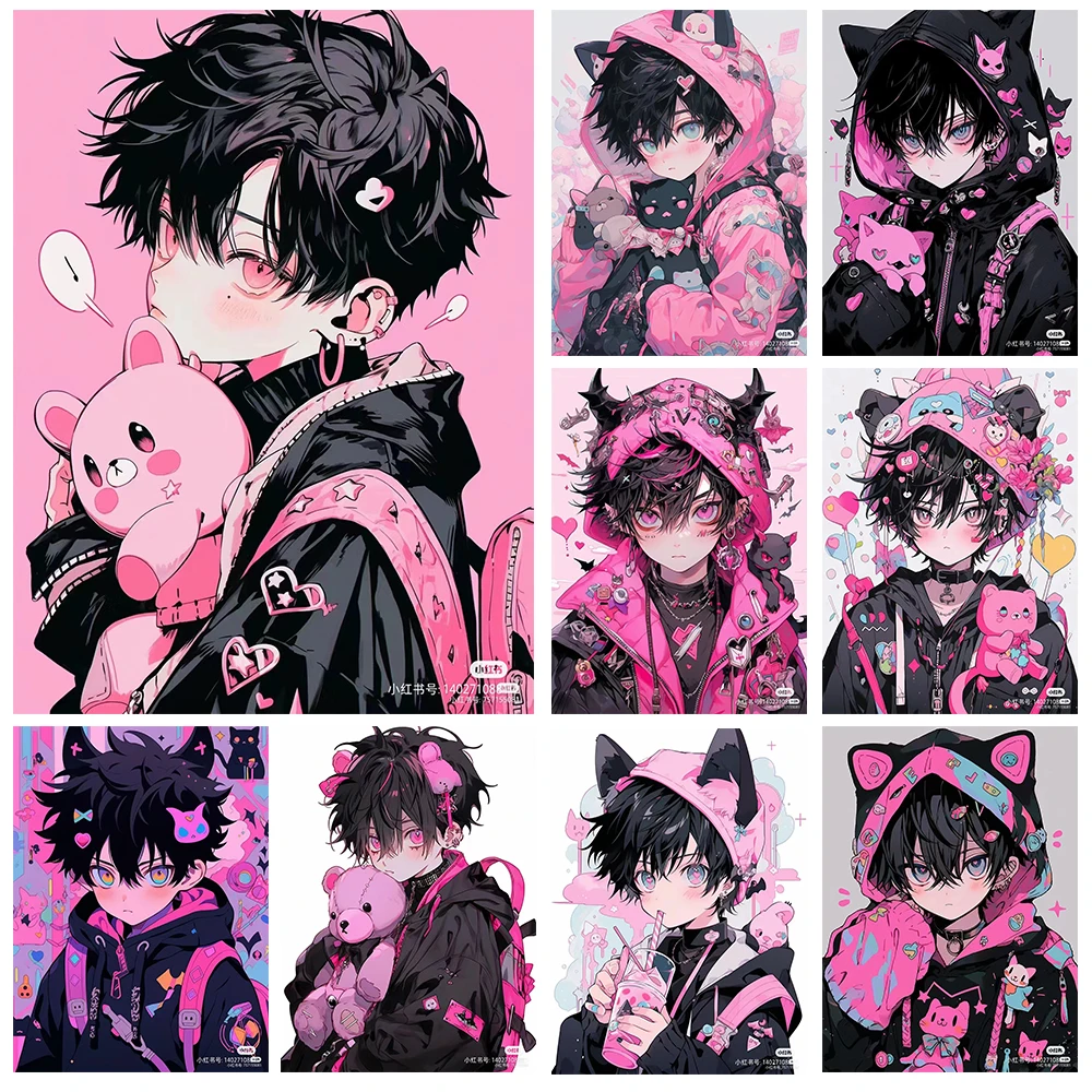 Набор алмазной живописи Kuromi для мальчиков украшение ручной работы инкрустация