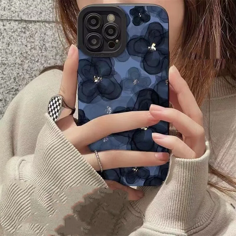 

case for iphone xr xs max x Flowers Silicone phone cover for iphone 11 14 pro max 13 mini 12 7 plus 8 se2 6s se2020 shell shield