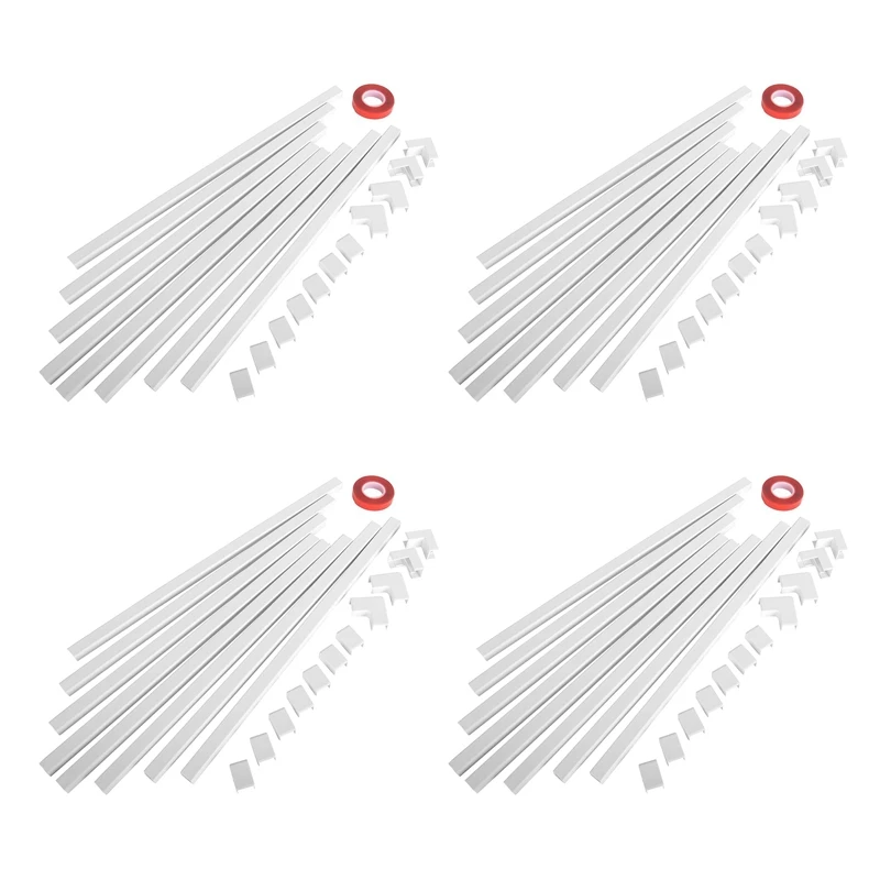 

HOT-4 Set One-Cord Channel Cable Concealer - CMC-03 Cord Cover Wall Cable Management System - 125 Inch