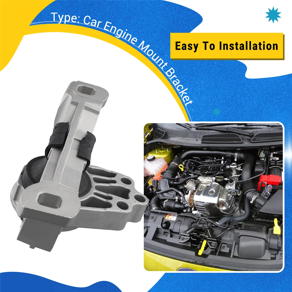 Прокладка правого переднего кронштейна крепления двигателя 2113114 CV61-6F012-EC для Ford