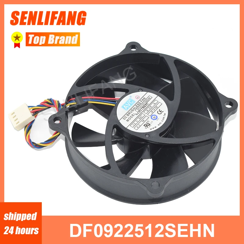 Хорошо протестированный кулер DF0922512SEHN 9225 92X92X25MM DC12V 0.35A 4,2 W 4 провода Вентилятор охлаждения сервера
