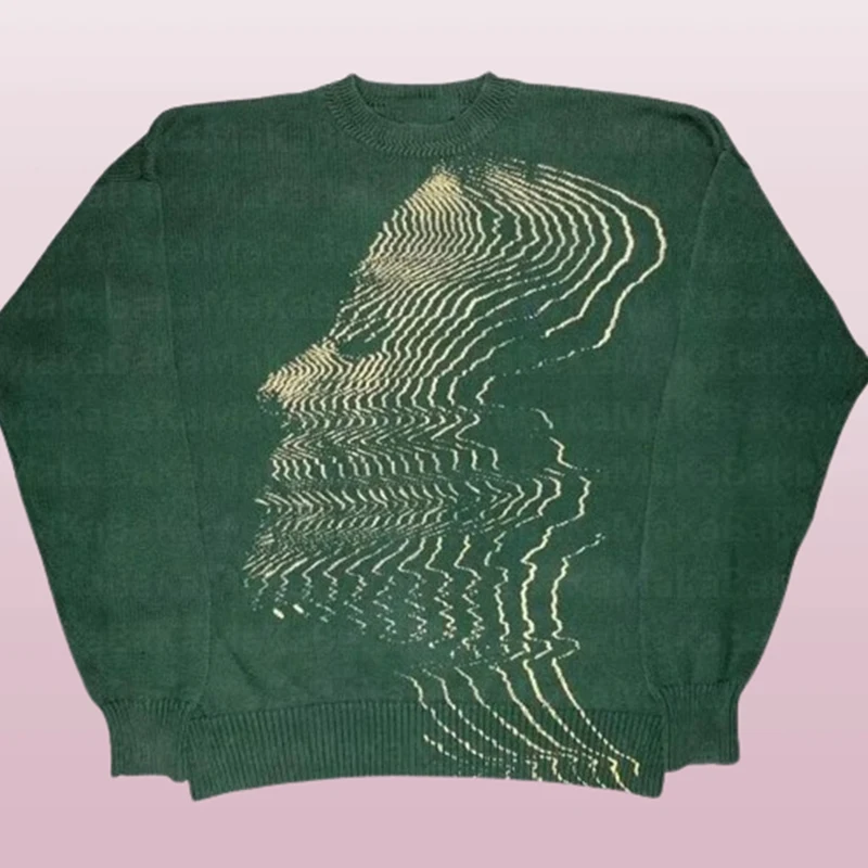 Свитер В Стиле Ретро Для Мужчин И Женщин Свободный Уличный Топ С Длинными