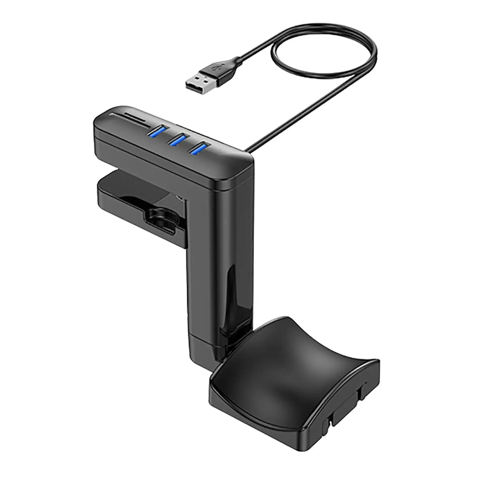 

Under Desk Headphone Stand Holder with USB Charger PC Gaming Accessories
