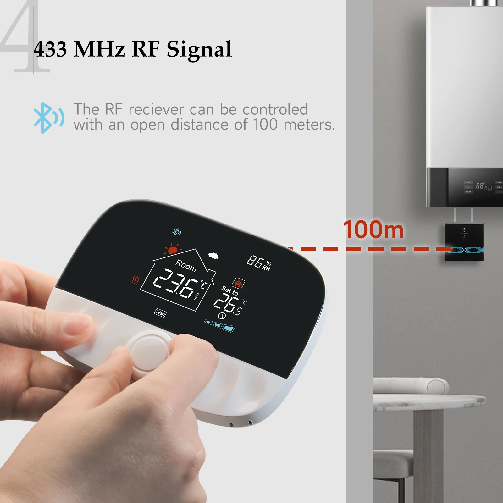 Beok Tuya Умный термостат Wi-Fi Беспроводной регулятор температуры для нагрева пола