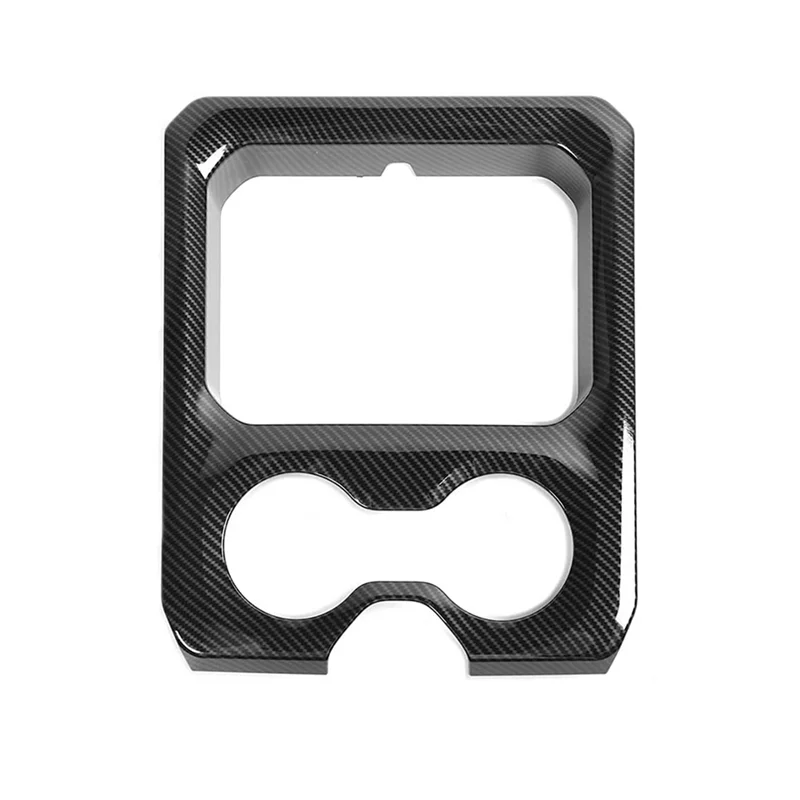 

Center Console Front Armrest Cup Holder Panel Cover Trim for 2019-2022 Dodge RAM 1500 2500 3500, ABS Carbon
