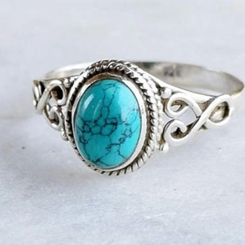 Антикварные ювелирные изделия из стерлингового серебра 925 пробы бирюзовый