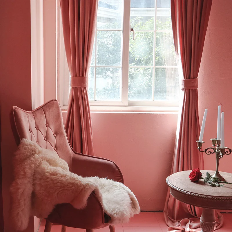

Занавески s для гостиной комнаты, занавески грязно-розового цвета светильник шные светлые бархатные фланелевые занавески с светильник той ...