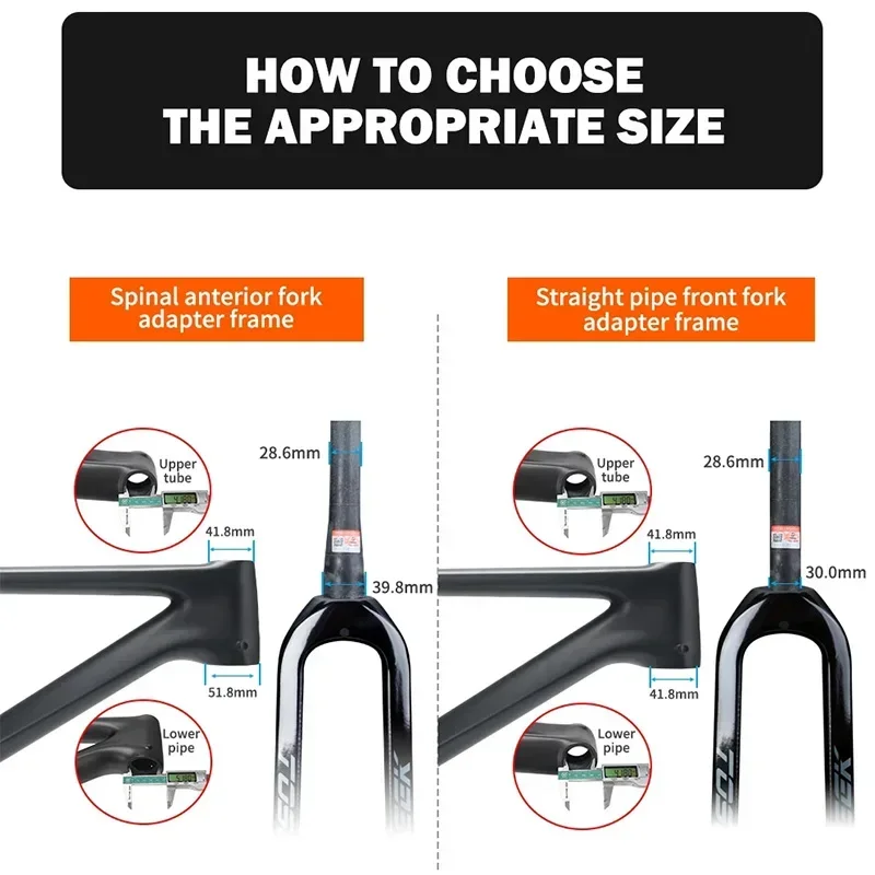 Передние вилки для велосипеда из углеродного волокна TOSEEK 26/27 5/29 дюйма вилка