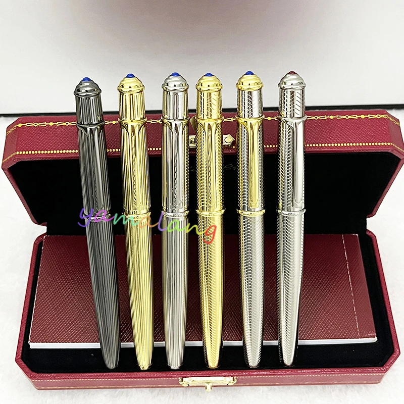 

YAMALANG Luxury Brand Rollerball Pen Metal Drawing Stripe Office School Student Writing Signature Pen