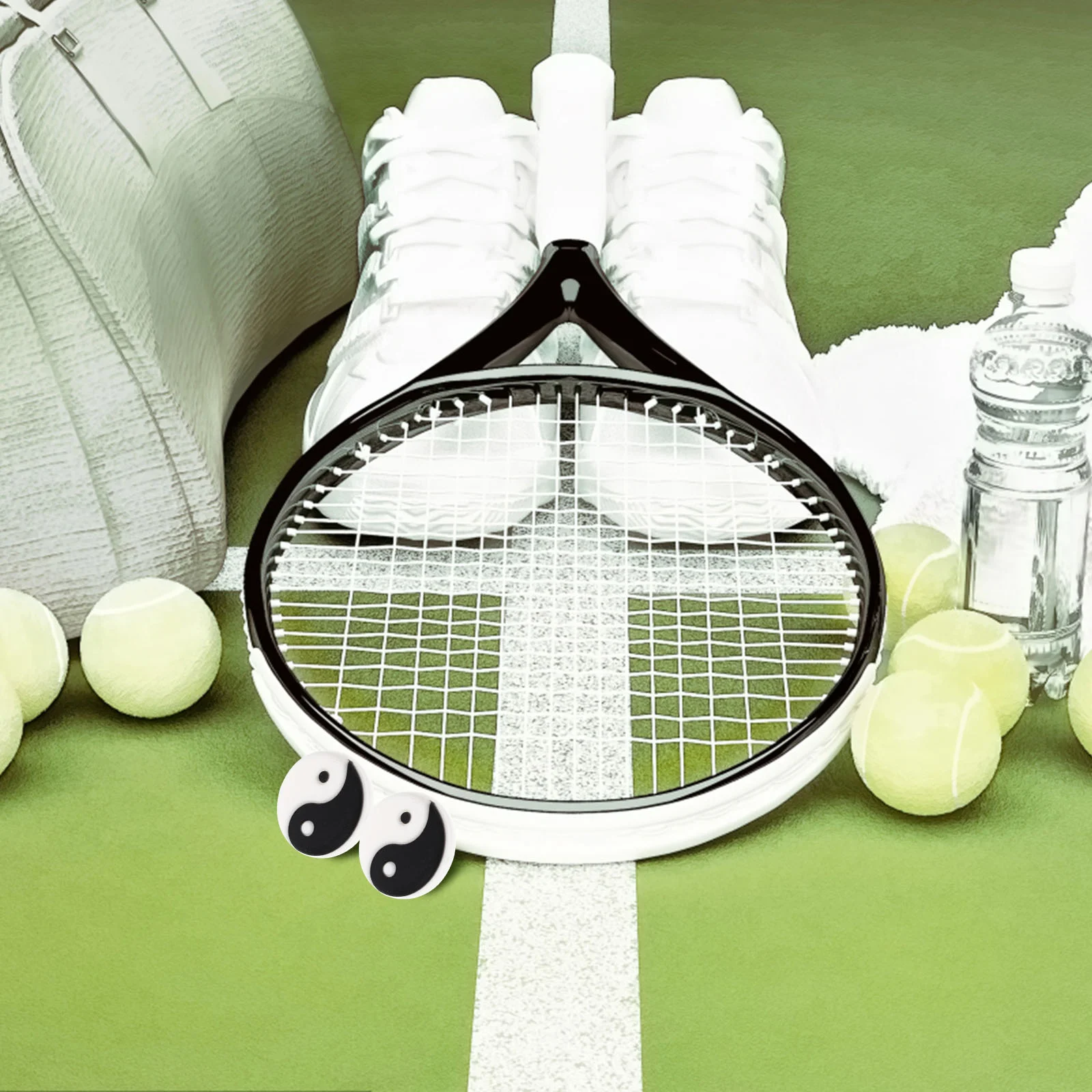 8 шт. теннисная ракетка амортизатор практичные демпферы мячи маленький