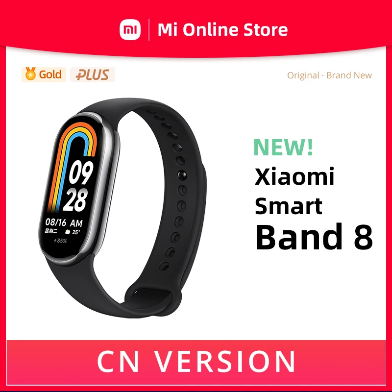 

Xiaomi Mi Band 8 Smart Fitness Bracelet CN Version, Original Brand New Wristband Miband Heart Rate Monitor