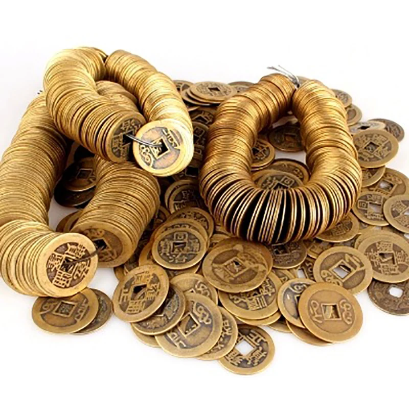 

20Pcs Chinese Feng Shui Lucky Ching/Ancient Coins Set Ten Emperor Antique Fortune Money Coin Wealth Blessing Collection Gifts