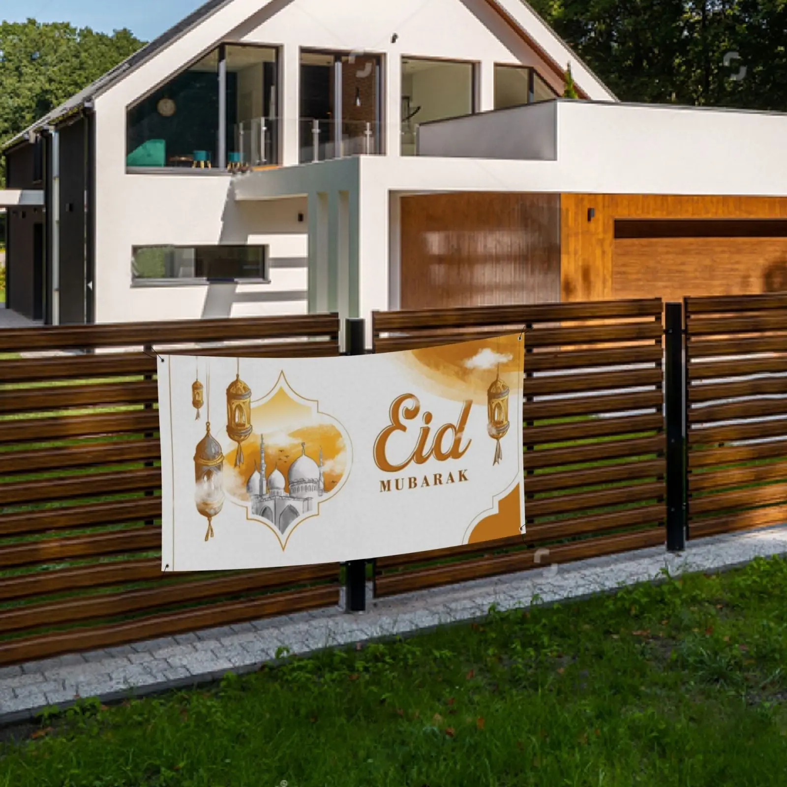 

ИД Мубарак баннер подвесное украшение мусульманский фестиваль праздник Рамадан вечерние Ник Декор