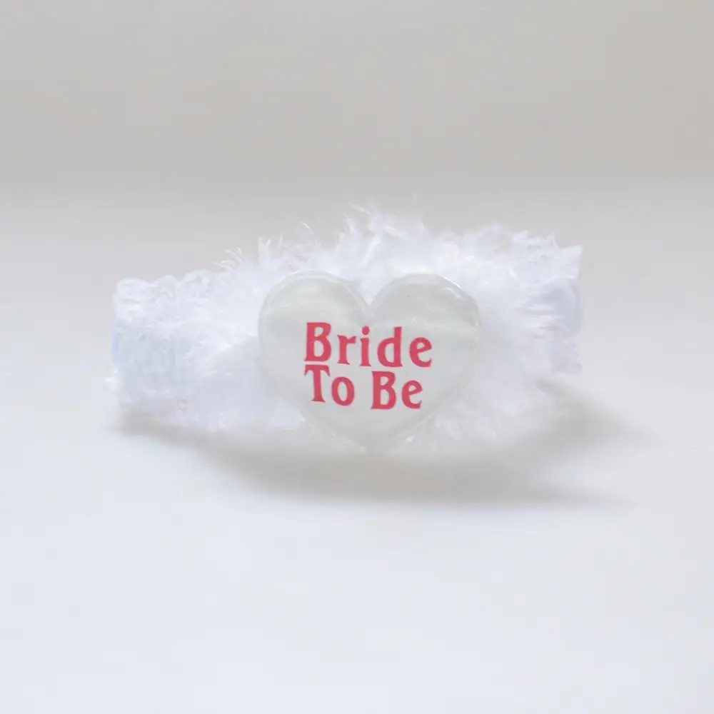 

Bachelor Party White Bride to Be Leg Ring
