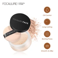 focallure face loose powder mineral 9 colors waterproof matte setting finish makeup oil control professional cosmetics for women