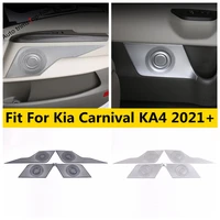 for kia carnival ka4 2021 2022 side car door stereo speaker audio sound loudspeaker frame cover trim stainless steel accessories