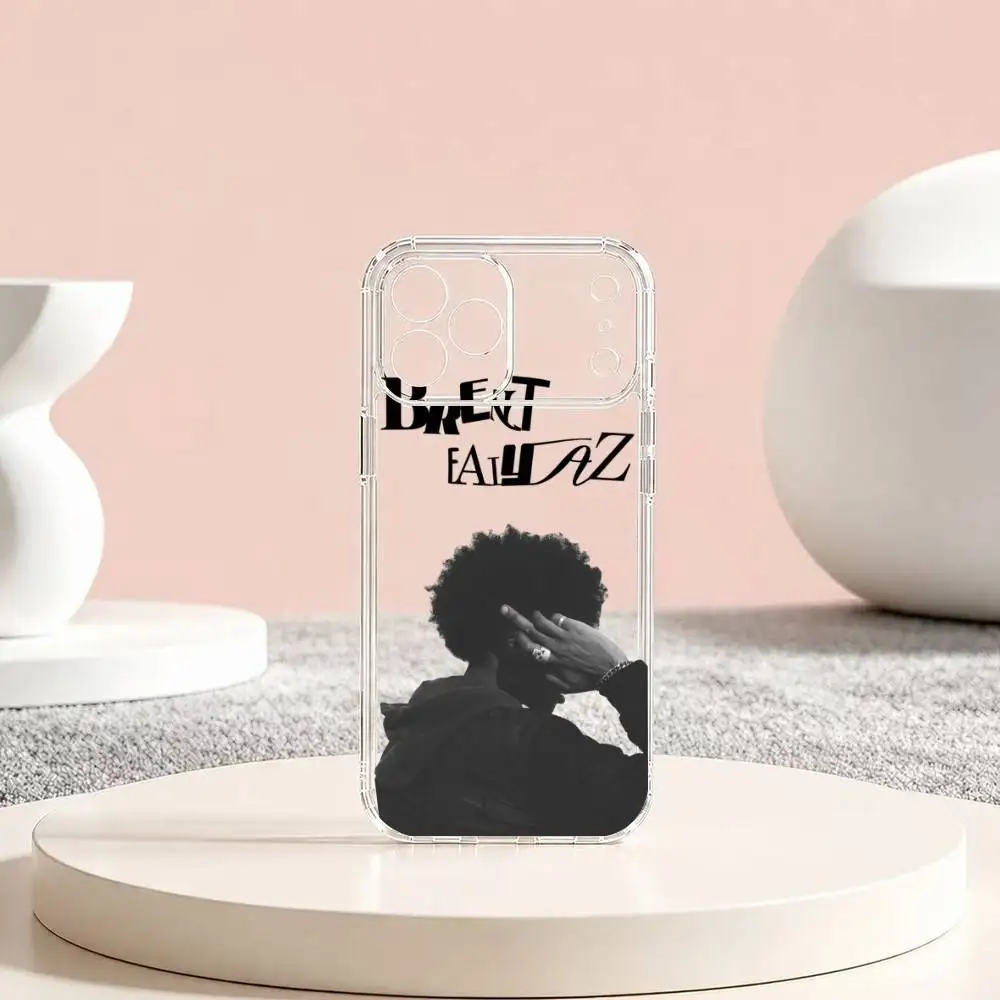 Фото Чехол для телефона Singer B-Brent Faiyaz Gift для iPhone 17 16 15 14 13 12 11 Mini Pro Max Plus, прозрачный №2