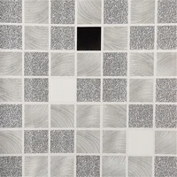 Luxury Mosaic Wallpaper Grey KTV Ceiling Wall Bar 3D Stereo Lattice Wallpaper Bathroom Kitchen Pillars Counter Wall Stickers