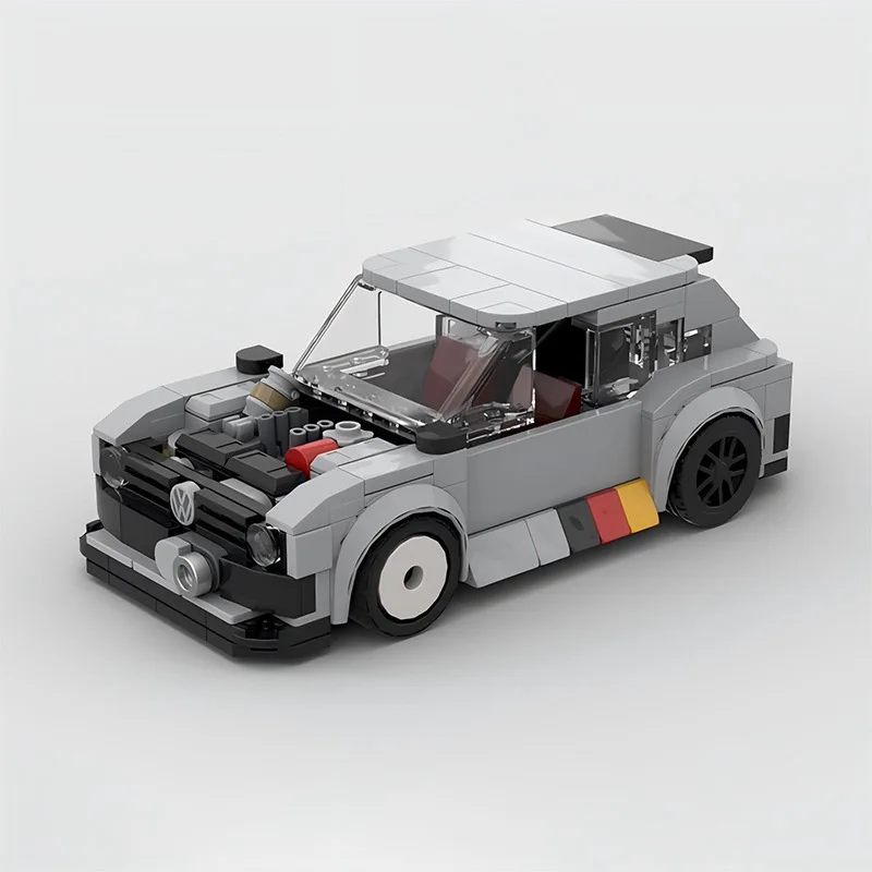 Фото Классический суперкар серии Golf GTI Mk1 модель на заказ строительные блоки DIY сборка строительные блоки детские игрушки Рождественский подарок №1