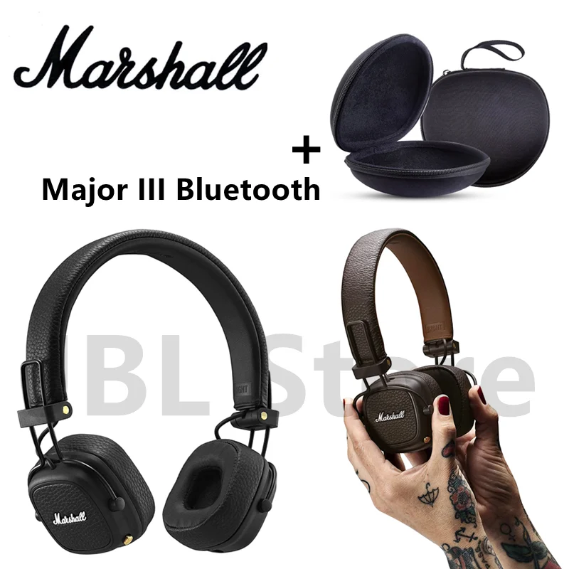

Original Marshall Major III Wireless Bluetooth Headphones Wireless Deep Bass Foldable Sport Gaming Music Headset with Microphone